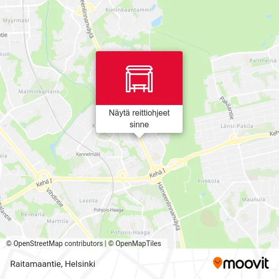 Raitamaantie kartta