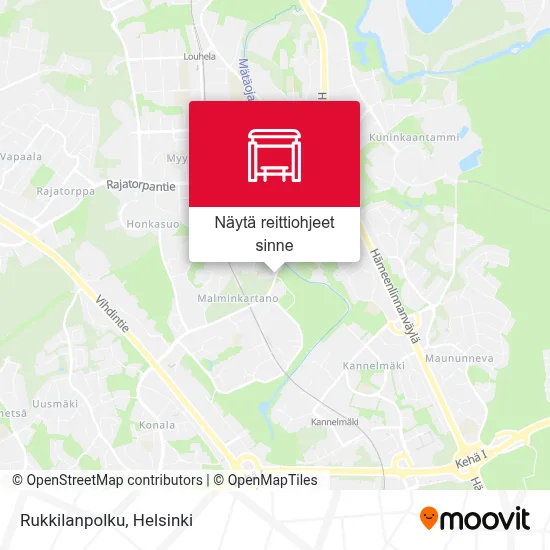 Rukkilanpolku kartta