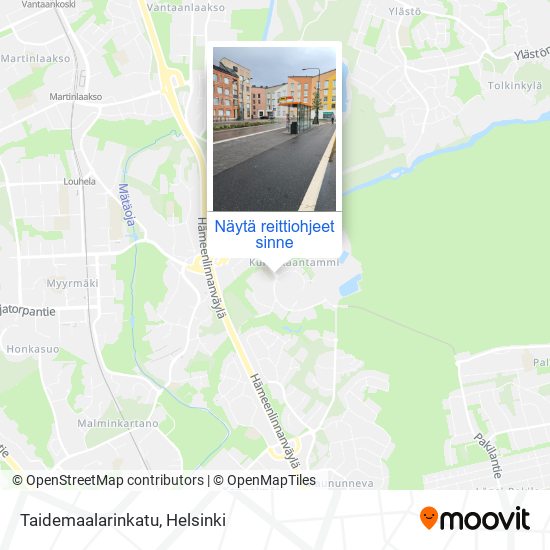 Taidemaalarinkatu kartta