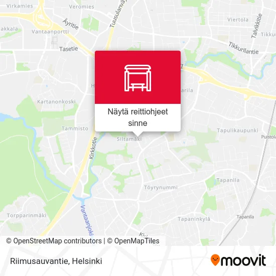 Riimusauvantie kartta