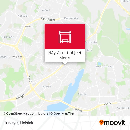 Itäväylä kartta