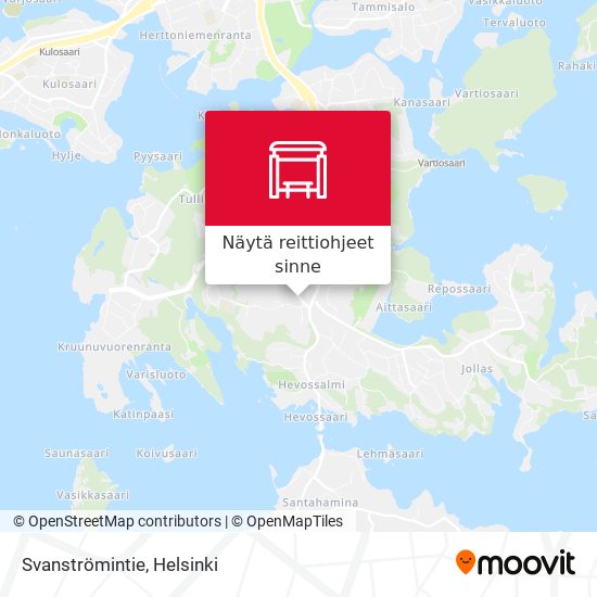 Svanströmintie kartta