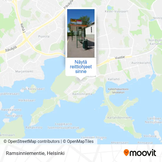 Ramsinniementie kartta