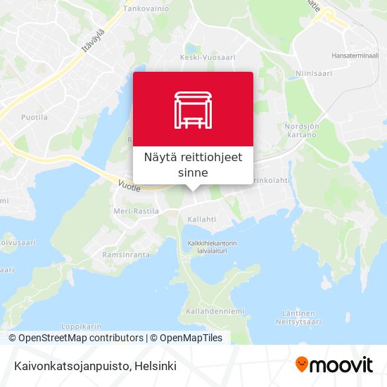 Kaivonkatsojanpuisto kartta