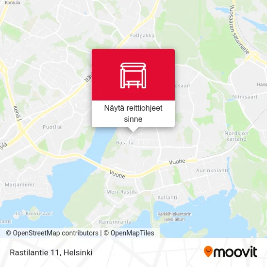 Rastilantie 11 kartta