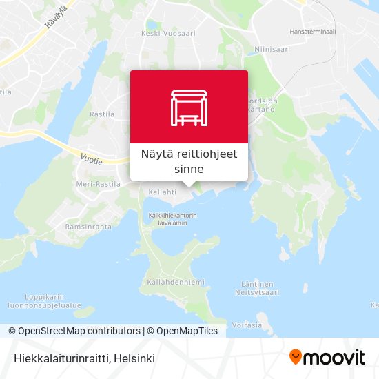 Hiekkalaiturinraitti kartta