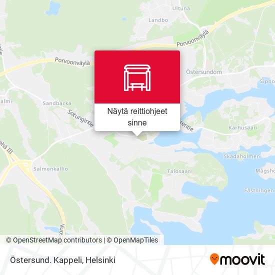 Östersund. Kappeli kartta