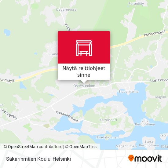 Sakarinmäen Koulu kartta