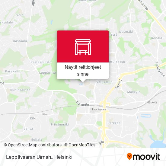 Leppävaaran Uimah. kartta