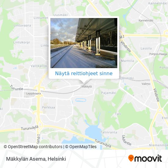 Kuinka päästä kohteeseen Mäkkylän Asema paikassa Espoo kulkuvälineellä  Bussi, Juna tai Metro?