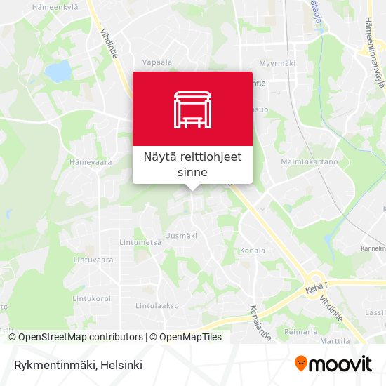 Kuinka päästä kohteeseen Rykmentinmäki paikassa Espoo kulkuvälineellä  Bussi, Juna tai Raitiovaunu?