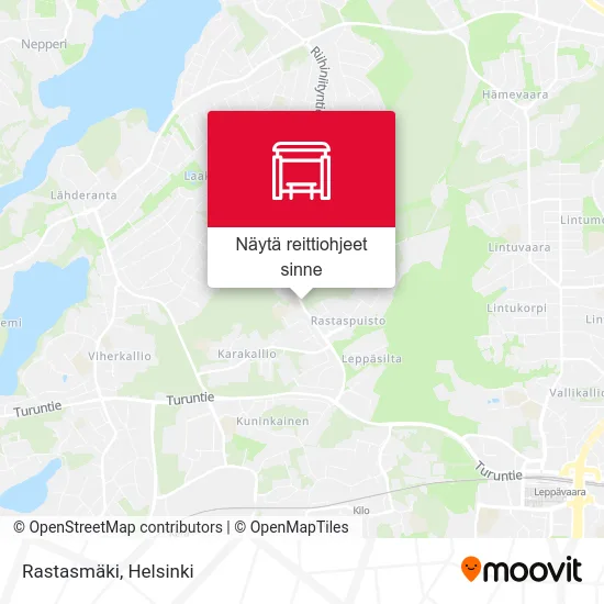Rastasmäki kartta
