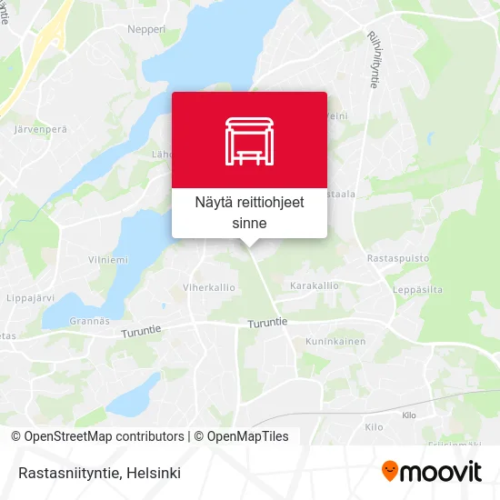 Rastasniityntie kartta