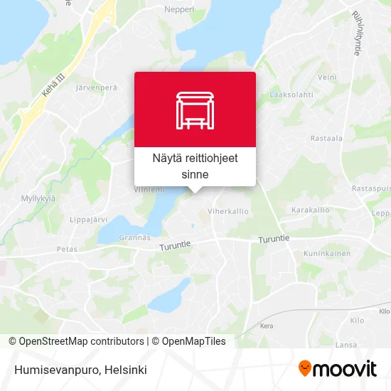 Humisevanpuro kartta
