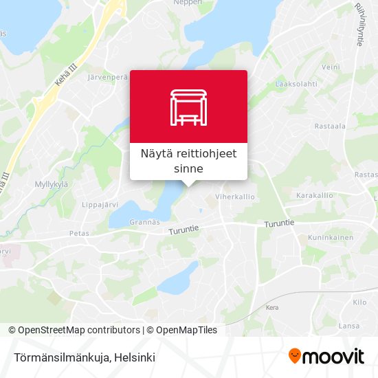 Törmänsilmänkuja kartta