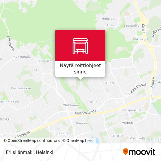 Friisilänmäki kartta