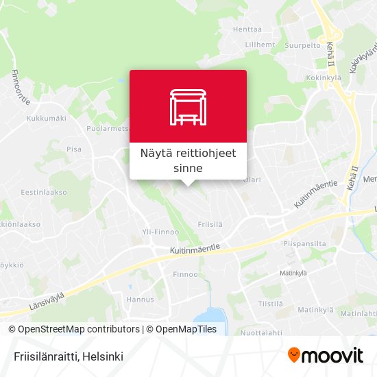 Friisilänraitti kartta