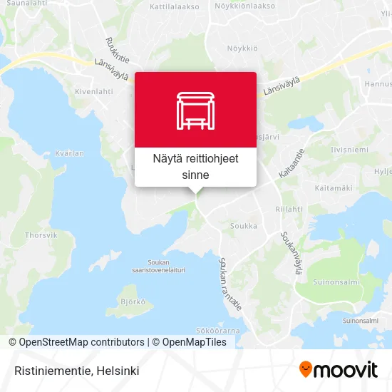 Ristiniementie kartta