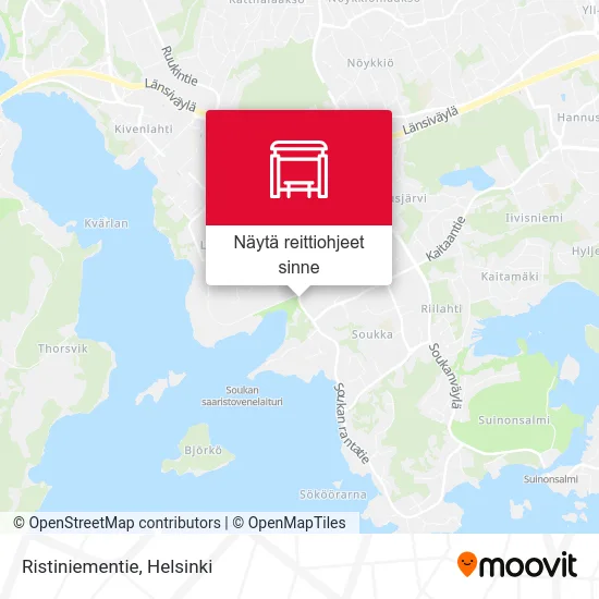 Ristiniementie kartta