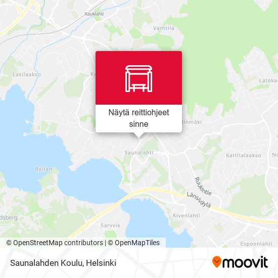 Saunalahden Koulu kartta