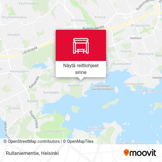 Rullaniementie kartta