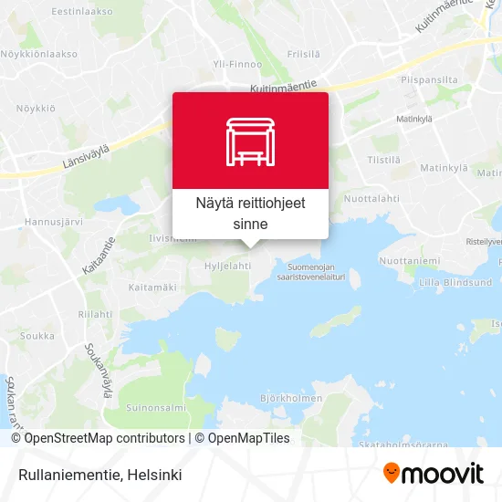 Rullaniementie kartta