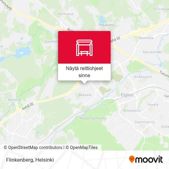 Flinkenberg kartta