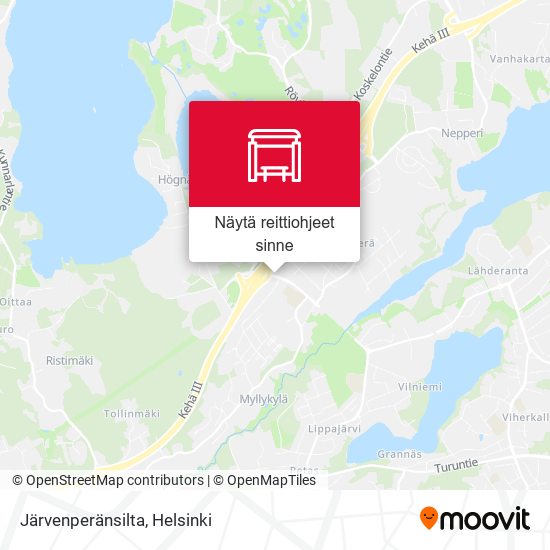 Järvenperänsilta kartta