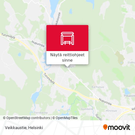 Veikkaustie kartta