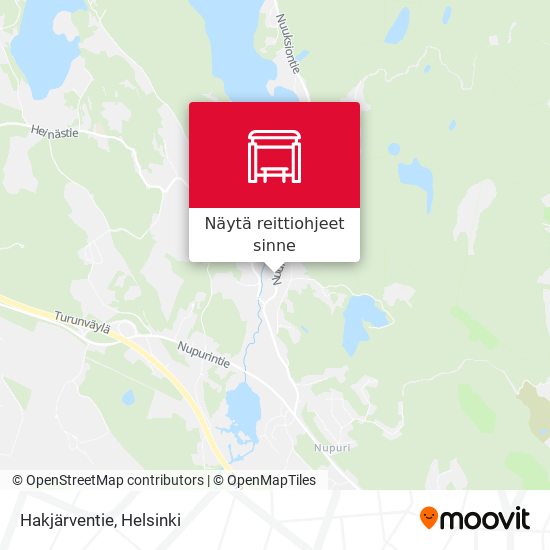 Hakjärventie kartta