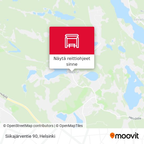 Siikajärventie 90 kartta