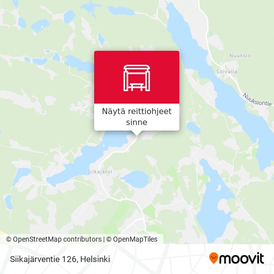 Siikajärventie 126 kartta