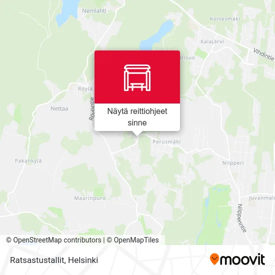 Ratsastustallit kartta