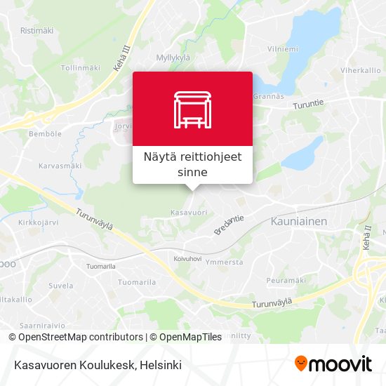 Kasavuoren Koulukesk kartta