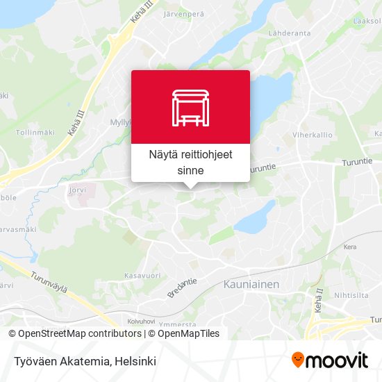 Työväen Akatemia kartta