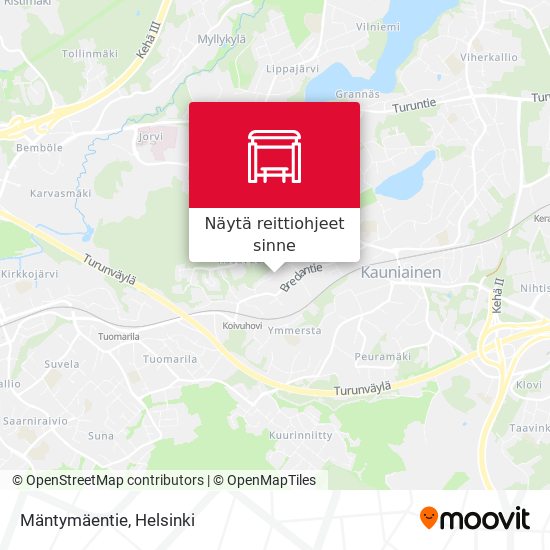 Mäntymäentie kartta