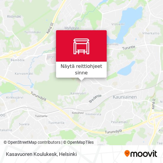 Kasavuoren Koulukesk kartta