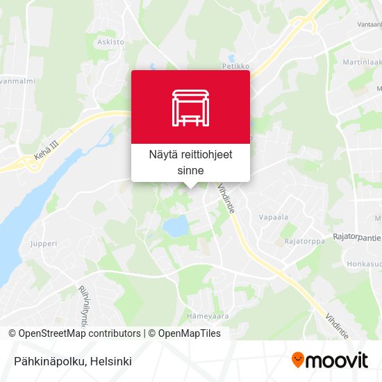 Pähkinäpolku kartta