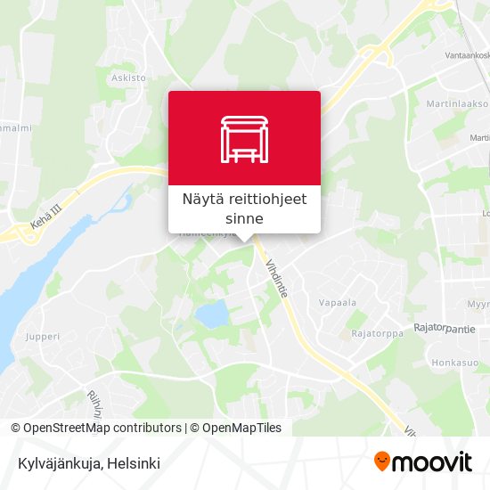 Kylväjänkuja kartta