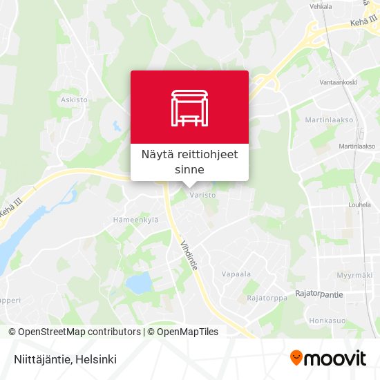 Niittäjäntie kartta