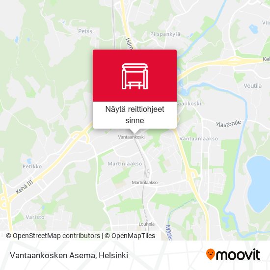 Vantaankosken Asema kartta