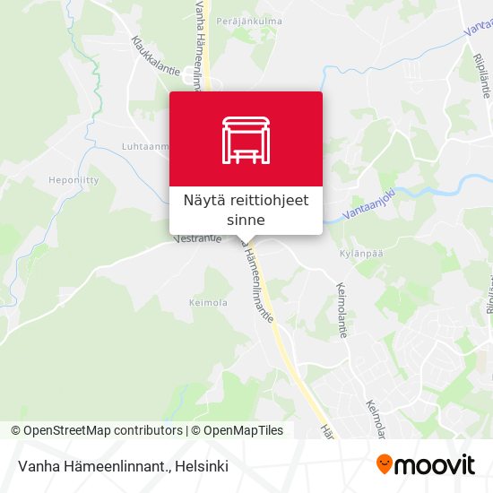 Vanha Hämeenlinnant. kartta