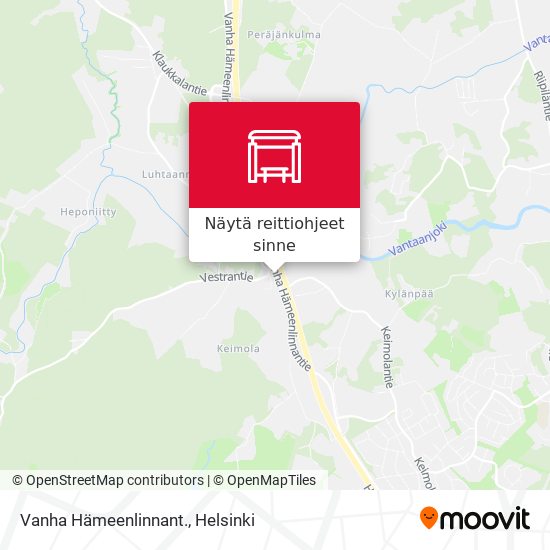 Vanha Hämeenlinnant. kartta