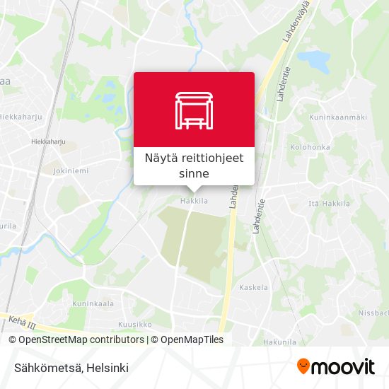 Sähkömetsä kartta