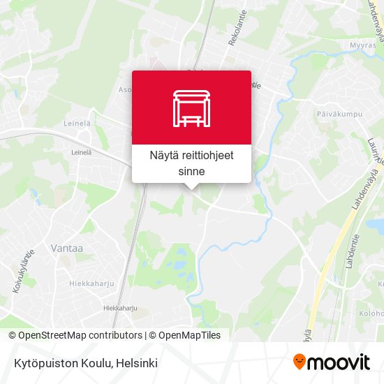 Kytöpuiston Koulu kartta