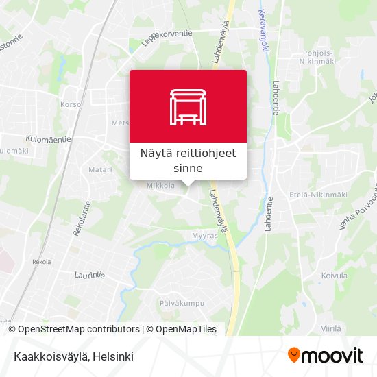 Kaakkoisväylä kartta