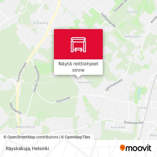 Räyskäkuja kartta