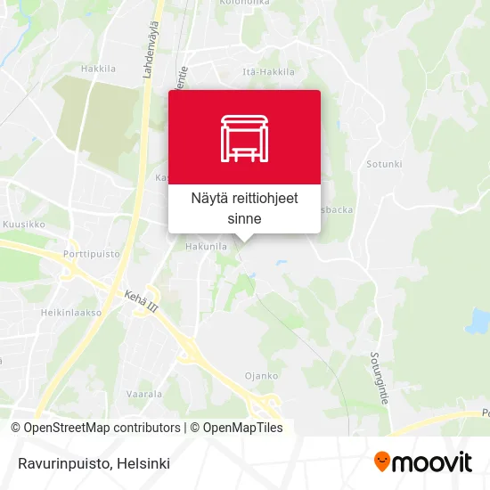 Ravurinpuisto kartta