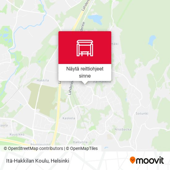 Kuinka päästä kohteeseen Itä-Hakkilan Koulu paikassa Vantaa kulkuvälineellä  Bussi tai Juna?