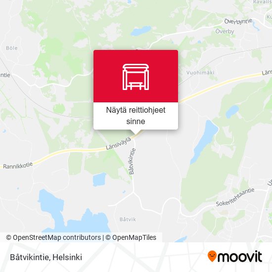 Båtvikintie kartta